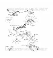 CACHE LAT&Eacute;RAL/GARDE CHAINE pour Kawasaki NINJA 300 ABS 2015