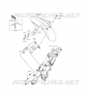 GARDE BOUE AVANT pour Kawasaki NINJA 300 ABS 2015