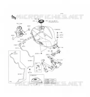 RESERVOIR CARBURANT pour Kawasaki NINJA 300 ABS 2015