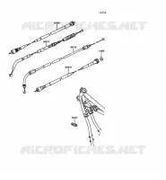 CABLES pour Kawasaki GPZ305 BELT DRIVE 1989