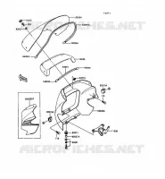 CARENAGE pour Kawasaki GPZ305 BELT DRIVE 1989