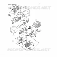 CLIGNOTANTS pour Kawasaki GPZ305 BELT DRIVE 1989