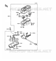 COMPTEURS pour Kawasaki GPZ305 BELT DRIVE 1989