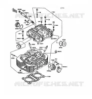 CULASSE pour Kawasaki GPZ305 BELT DRIVE 1989