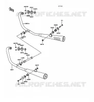 &Eacute;CHAPPEMENT pour Kawasaki GPZ305 BELT DRIVE 1989