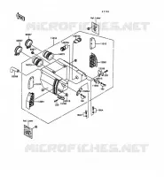FILTRE A AIR pour Kawasaki GPZ305 BELT DRIVE 1989