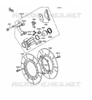 FREIN AVANT pour Kawasaki GPZ305 BELT DRIVE 1989