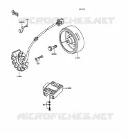 G&Eacute;N&Eacute;RATEUR pour Kawasaki GPZ305 BELT DRIVE 1989