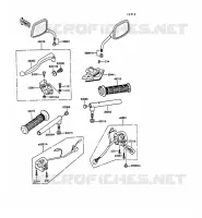 GUIDON pour Kawasaki GPZ305 BELT DRIVE 1989