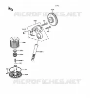 POMPE A HUILE pour Kawasaki GPZ305 BELT DRIVE 1989