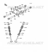 SOUPAPE pour Kawasaki GPZ305 BELT DRIVE 1989