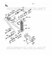 SUSPENSION/AMORTISSEUR pour Kawasaki GPZ305 BELT DRIVE 1989