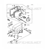 OPTIQUE ZGT00A 009976) pour Kawasaki GPZ305 BELT DRIVE 1993