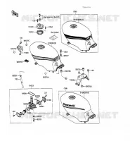 RESERVOIR CARBURANT pour Kawasaki GPZ500S 1988