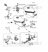 RESERVOIR CARBURANT pour Kawasaki GPZ500S 1989