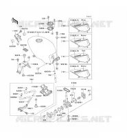RESERVOIR CARBURANT pour Kawasaki GPZ500S 1990