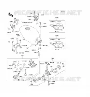 RESERVOIR CARBURANT pour Kawasaki GPZ500S 1992