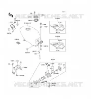 RESERVOIR CARBURANT pour Kawasaki GPZ500S 1992