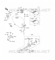 RESERVOIR CARBURANT pour Kawasaki GPZ500S 1994