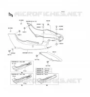 CACHE LAT&Eacute;RAL/GARDE CHAINE pour Kawasaki GPZ500S 2003
