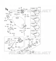 RESERVOIR CARBURANT pour Kawasaki GPZ500S 1997