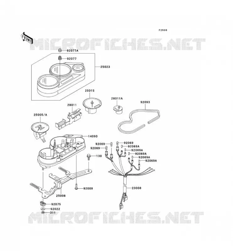 COMPTEURS Kawasaki MOTOS 500 2006 GPZ500S  EX500D6F