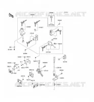 CONTACTEUR SERRURE/R&Eacute;FLECTEUR pour Kawasaki GPZ500S 2006