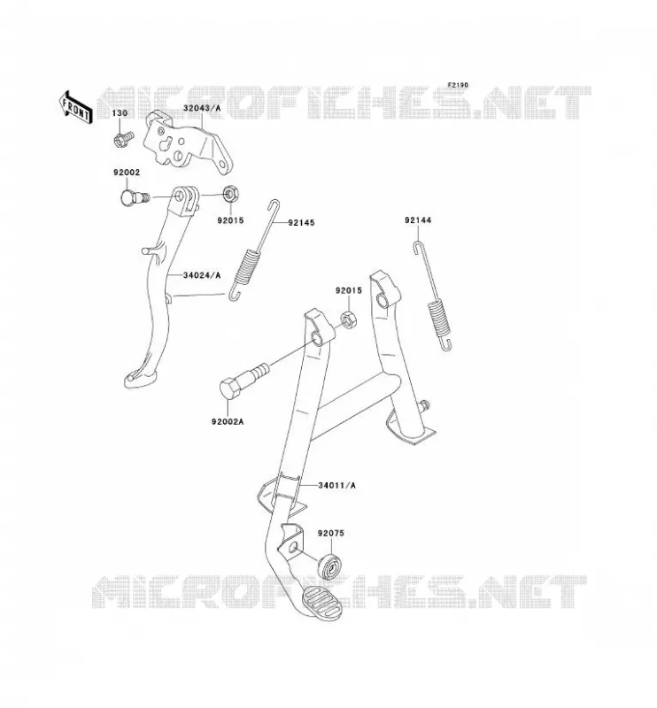 BEQUILLES Kawasaki MOTOS 500 2006 GPZ500S  EX500D6F