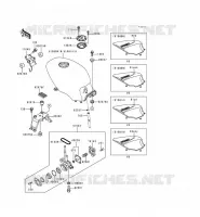 RESERVOIR CARBURANT pour Kawasaki GPZ500S 2000