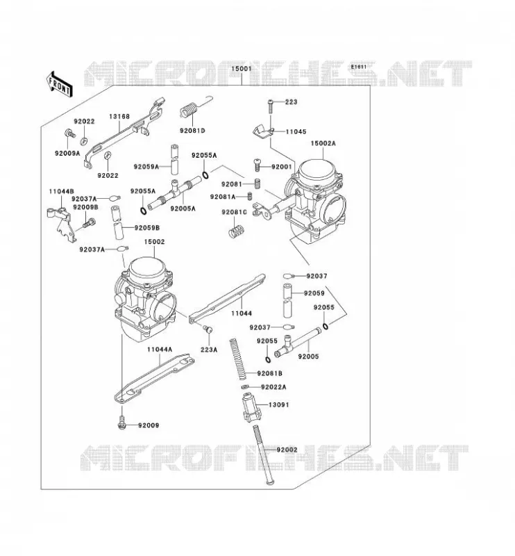 CARBURATEUR Kawasaki MOTOS 500 2007 GPZ500S  EX500D7F