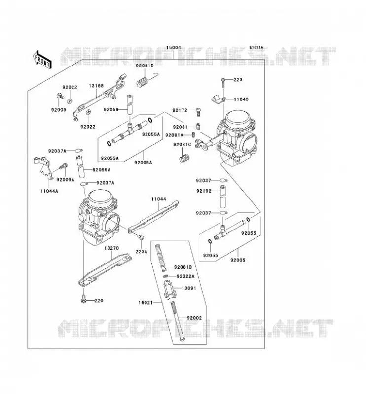CARBURATEUR Kawasaki MOTOS 500 2009 GPZ500S  EX500D9F