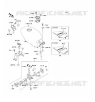 RESERVOIR CARBURANT pour Kawasaki GPZ500S 2003