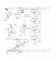 RESERVOIR CARBURANT pour Kawasaki GPZ500S 1999