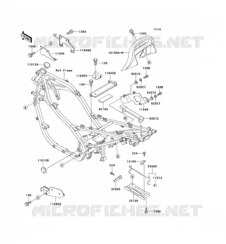 ELECTRO BRACKET Kawasaki MOTOS 500 2000 GPZ500S  EX500-E7