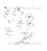 RESERVOIR CARBURANT pour Kawasaki GPZ500S 1994