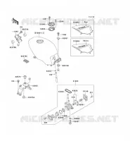 RESERVOIR CARBURANT pour Kawasaki GPZ500S 1996