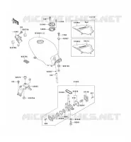 RESERVOIR CARBURANT pour Kawasaki GPZ500S 1996