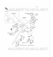 GARDE BOUE AVANT pour Kawasaki ER-6F 2007