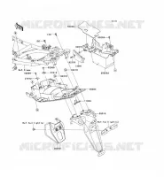 GARDE BOUE ARRI&Egrave;RE pour Kawasaki ER-6F 2008