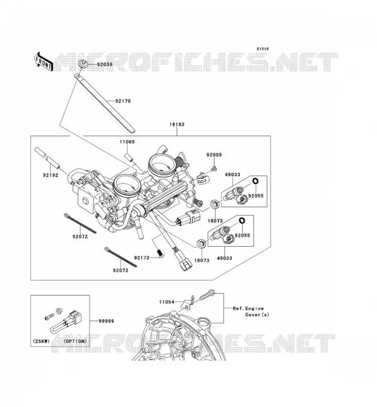 CARBU Kawasaki MOTOS 650 2008 ER-6F  EX650A8F