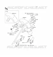 GARDE BOUE AVANT pour Kawasaki ER-6F 2008