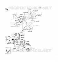 CARENAGE(SUPERIEUR) pour Kawasaki ER-6F ABS 2006