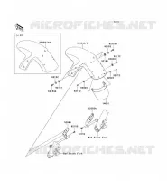 GARDE BOUE AVANT pour Kawasaki ER-6F ABS 2006