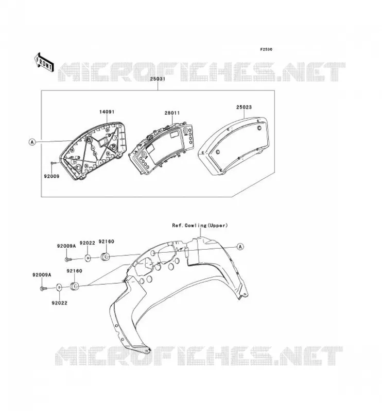 COMPTEURS Kawasaki MOTOS 650 2009 ER-6F  EX650C9F