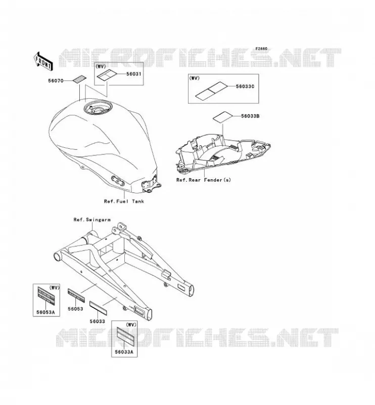 LABEL Kawasaki MOTOS 650 2009 ER-6F  EX650C9F