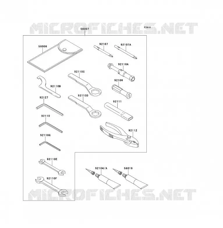 OUTIL UTILISATEUR Kawasaki MOTOS 650 2009 ER-6F  EX650C9F