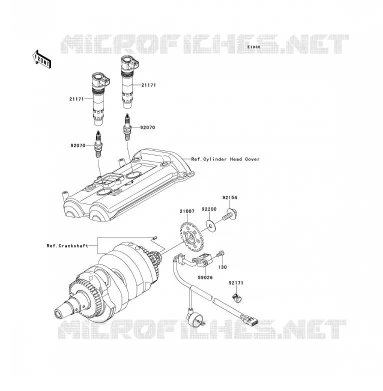 SYSTEME D&acute;ALLUMAGE Kawasaki MOTOS 650 2009 ER-6F  EX650C9F