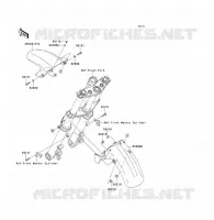 GARDE BOUE AVANT pour Kawasaki ER-6F 2009