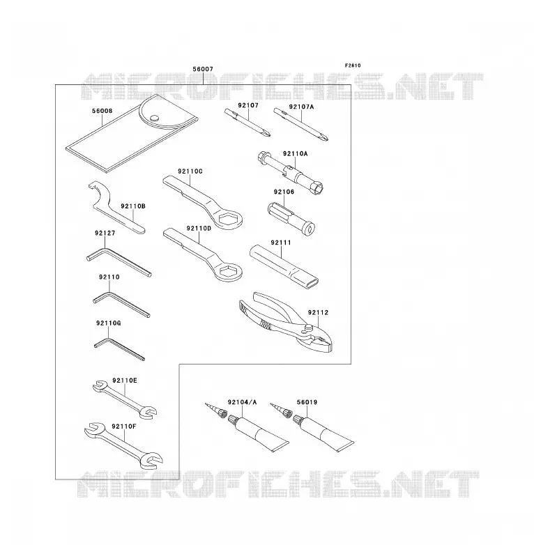 OUTIL UTILISATEUR Kawasaki MOTOS 650 2009 ER-6F  EX650C9F