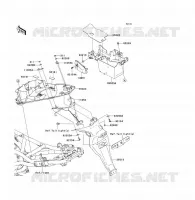 GARDE BOUE ARRI&Egrave;RE pour Kawasaki ER-6F 2009